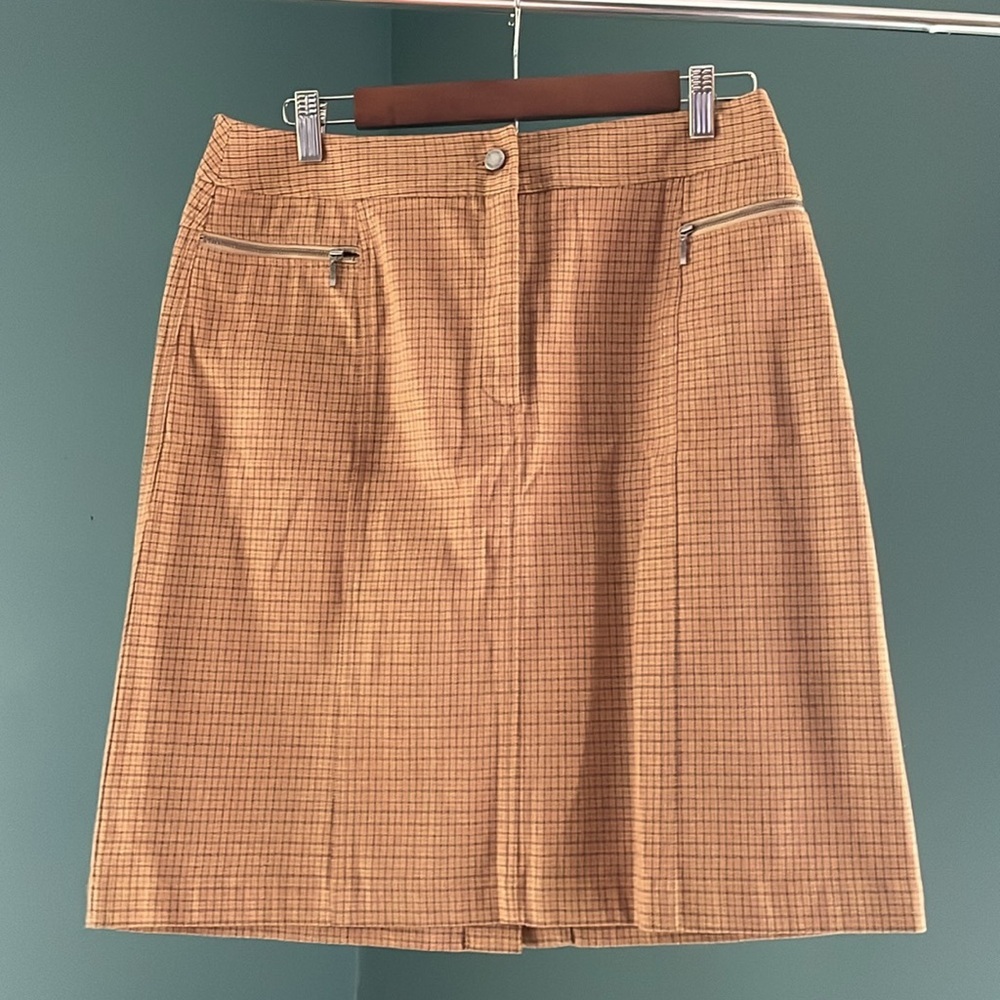 Valerie Stevens cotton  Plaid skirt y2k